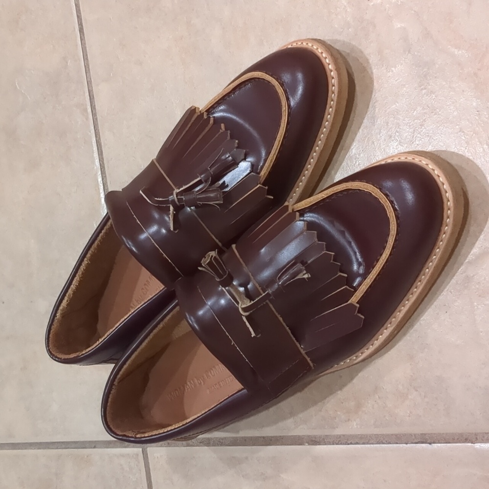 Common Projects Brown Tassel Loafers